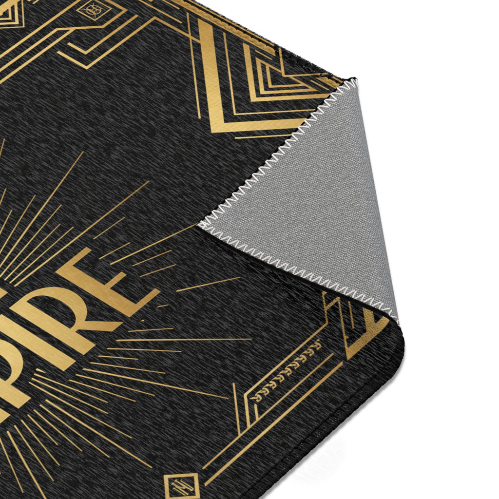 EMPIRE Area Rug — Art Deco Black & Gold