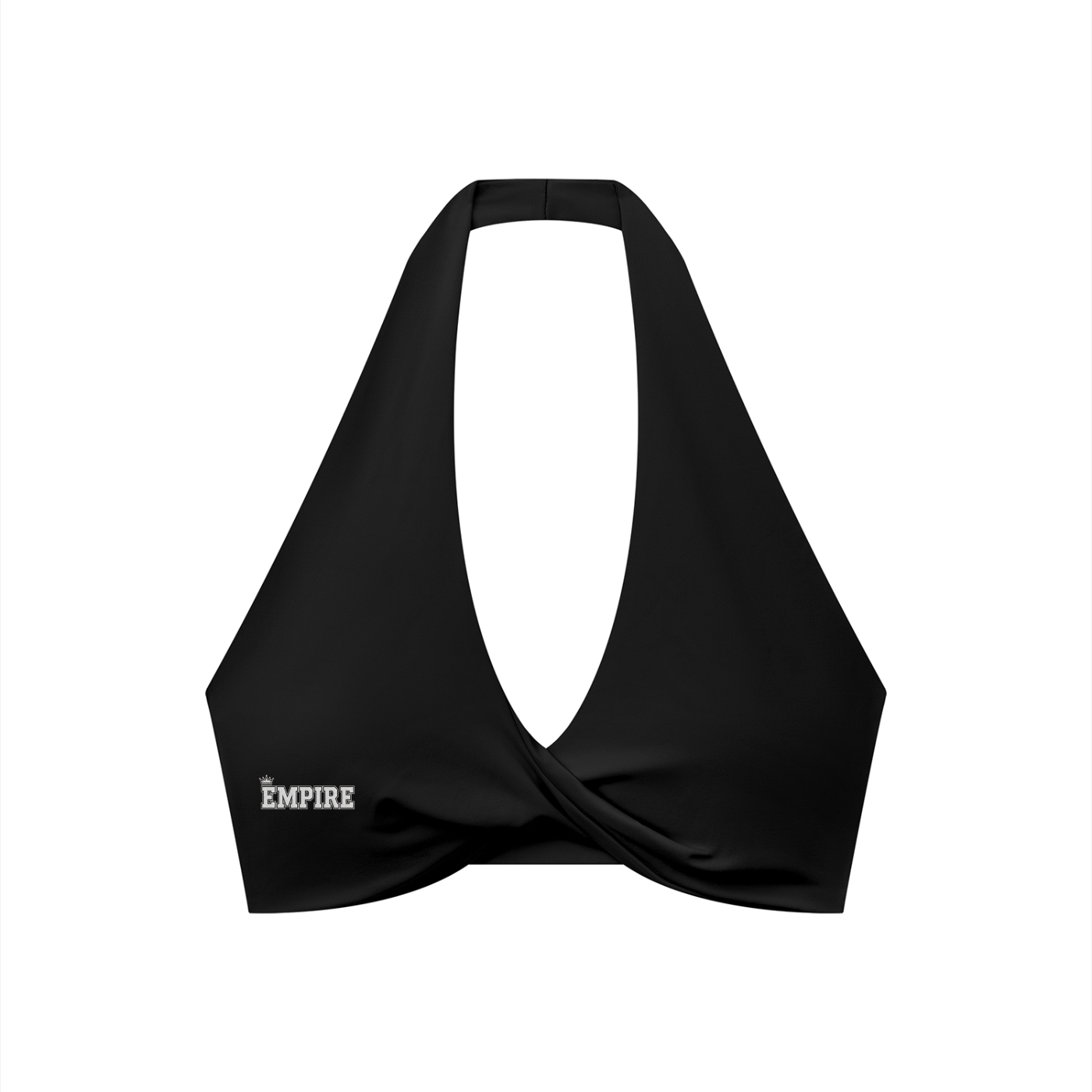 EMPIRE Pleated Halter Sports Bra — Premium Women's Activewear