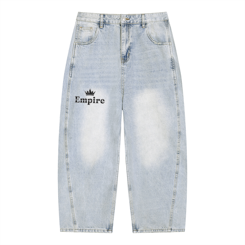 EMPIRE Vintage Wash Barrel Leg Jeans — Men's Premium Denim
