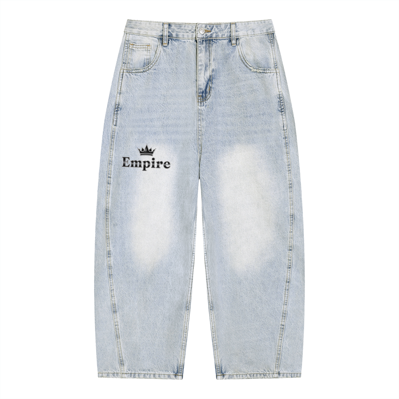 EMPIRE Vintage Wash Barrel Leg Jeans — Men's Premium Denim