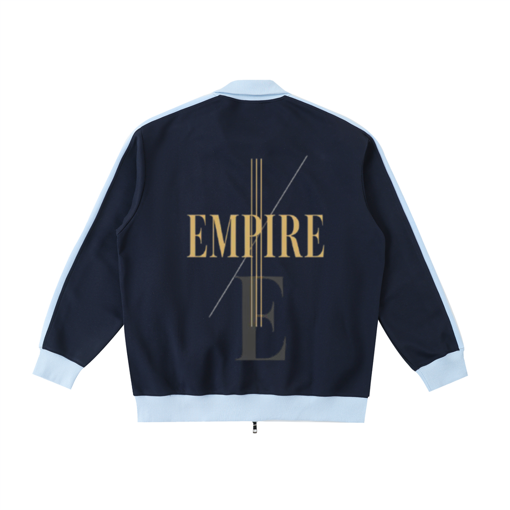 Empire Contrast Trim Stand Collar Jacket men - Imperial structure lines