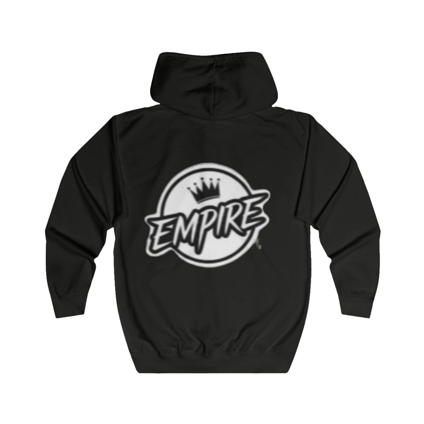EMPIRE Crown Ornate Full Zip Hoodie — Premium Men's Elegant Streetwear