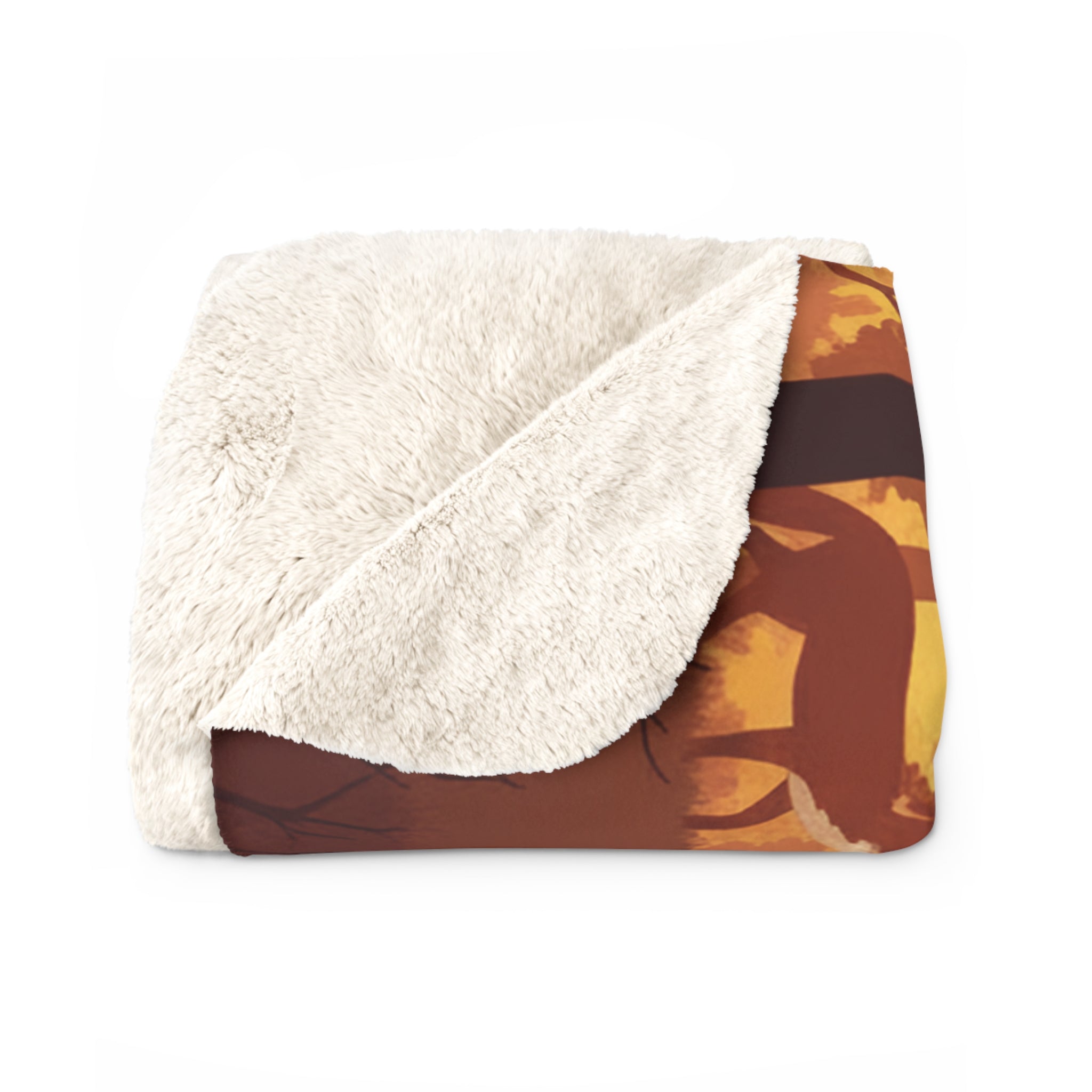 EMPIRE Sherpa Fleece Blanket — Autumn Fall Leaves