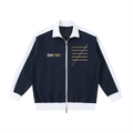 Empire Contrast Trim Stand Collar Jacket men - Imperial structure lines