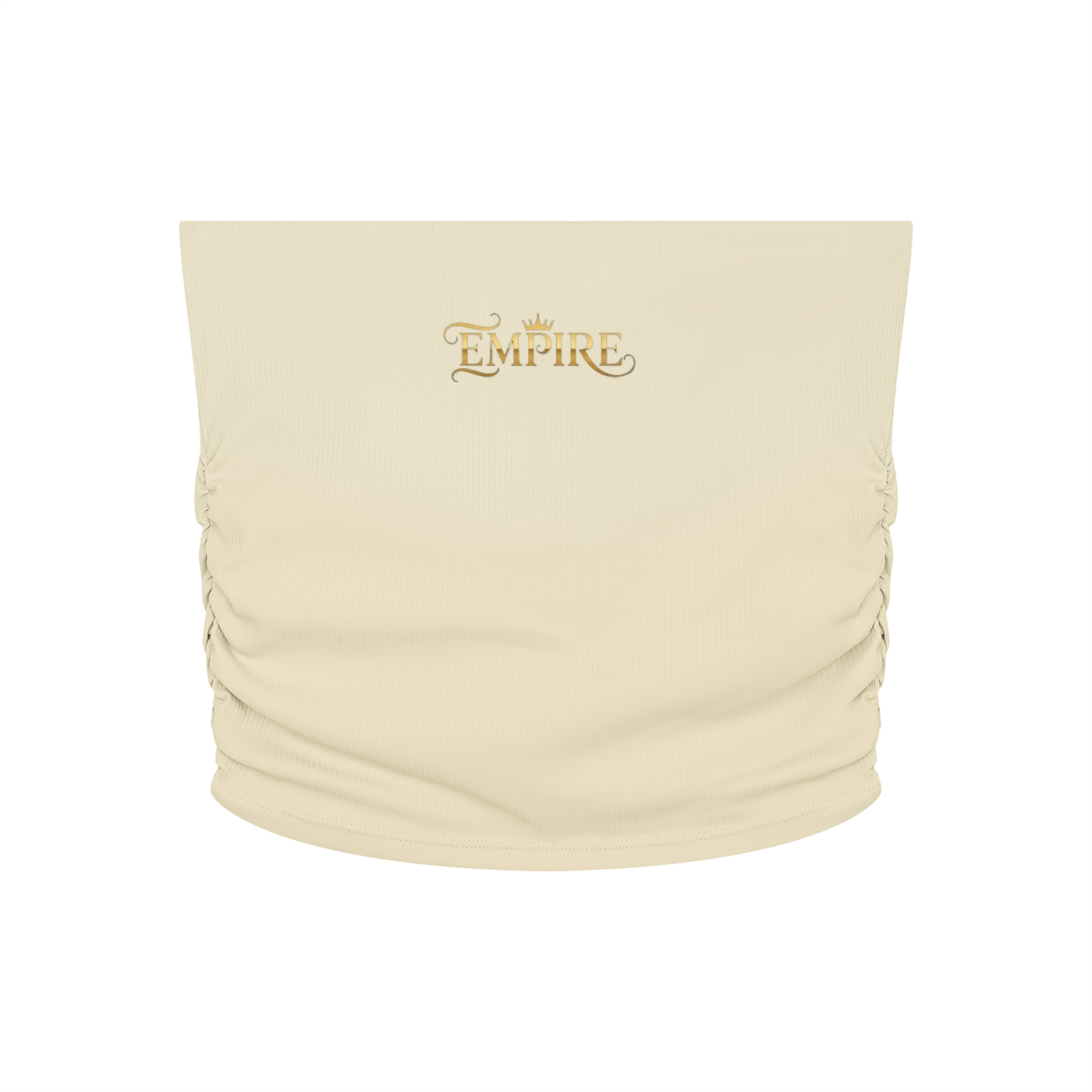 EMPIRE Ruched Crop Top — Performance Redefined