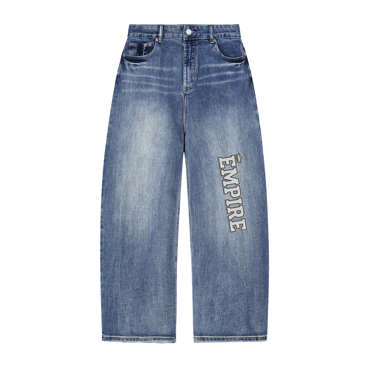 EMPIRE Sun Fade Baggy Denim — Premium Women's Streetwear
