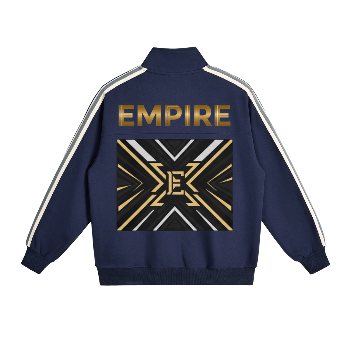 EMPIRE Men’s Contrast Side-Stripe Stand-Collar Jacket — Velocity Graphic