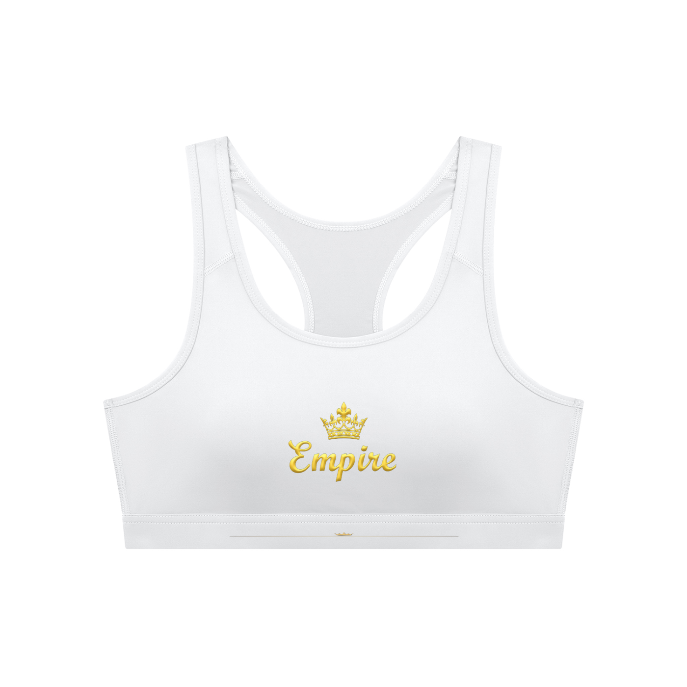 EMPIRE Cropped Sports Bra — Premium Women's Activewear