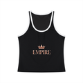EMPIRE Color Block Cropped Tank Top — Bold Contrast