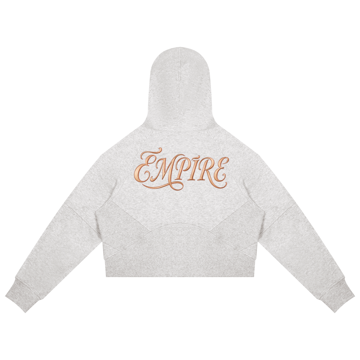 EMPIRE Women's Cropped Zip-Through Hoodie