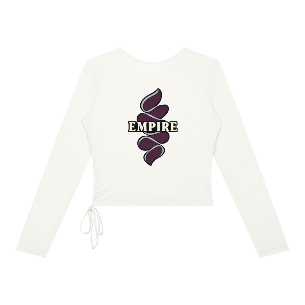 EMPIRE Women's Ruched Long-Sleeve Top — Empire Halo Petals