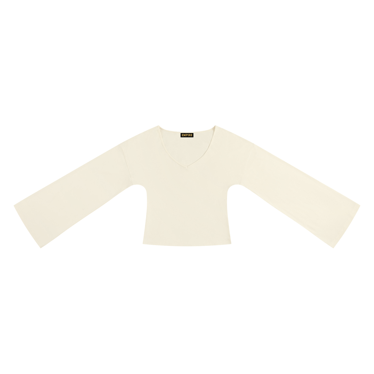 EMPIRE Women's V-Neck Bell-Sleeve Top
