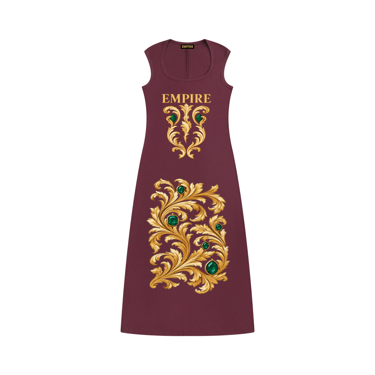 EMPIRE Women's Slim Sleeveless Dress — Green Emeraude