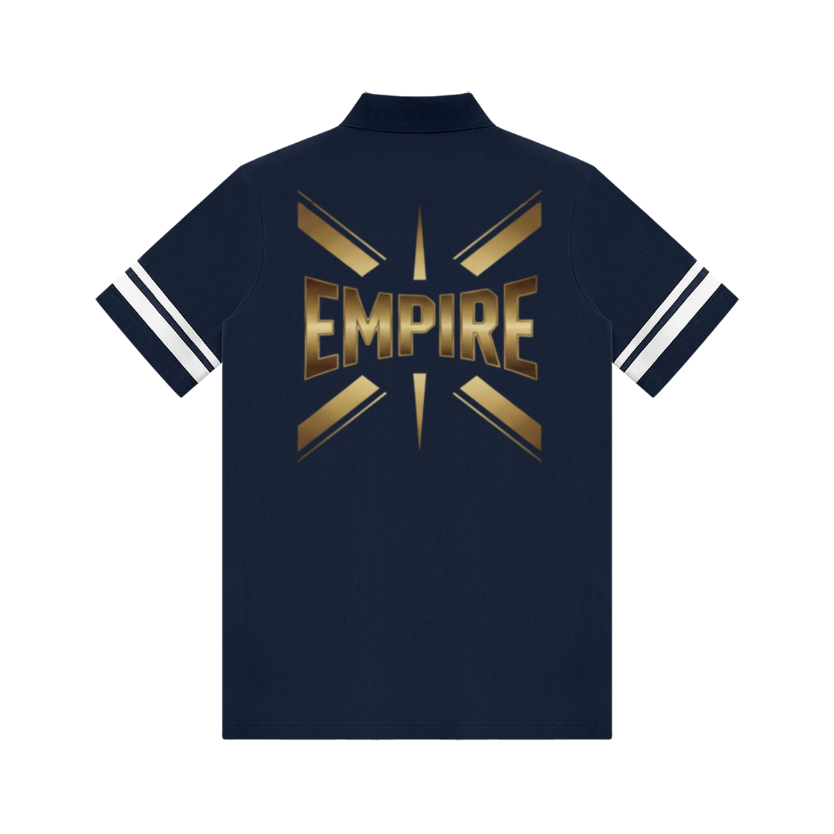 EMPIRE Women's Striped Polo Dress — Golden