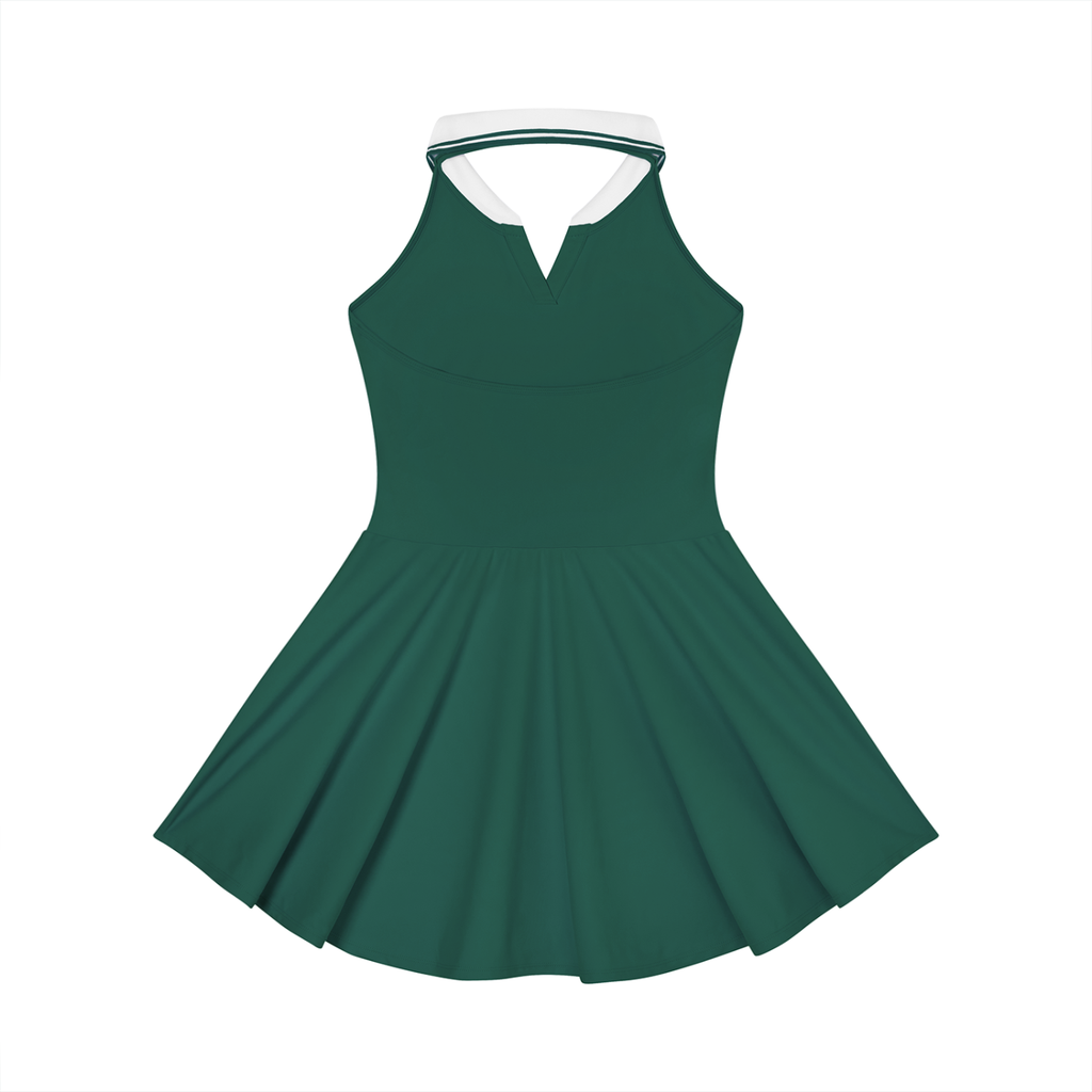 EMPIRE Collared Halter A-Line Tennis Dress — Court Presence