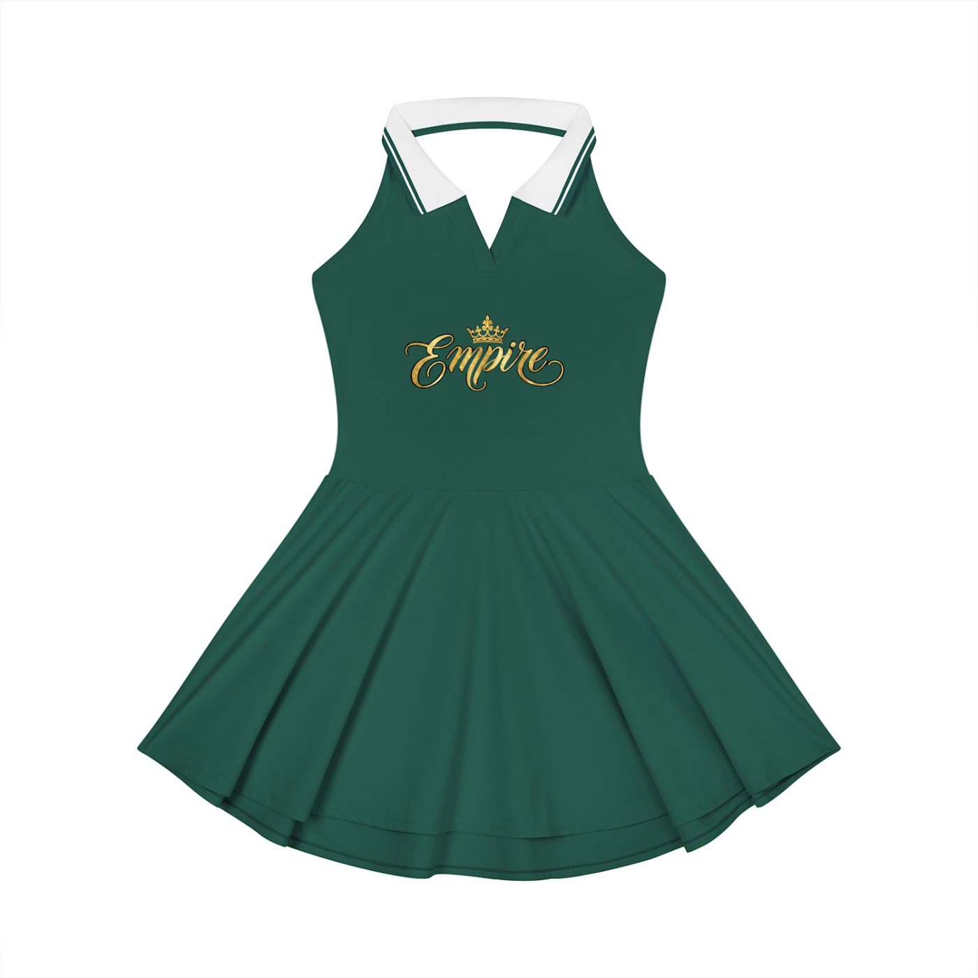 EMPIRE Collared Halter A-Line Tennis Dress — Court Presence