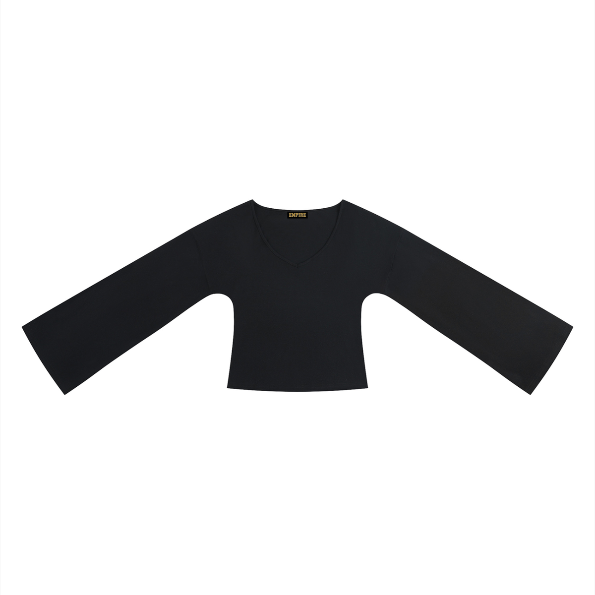 EMPIRE Women's V-Neck Bell-Sleeve Top