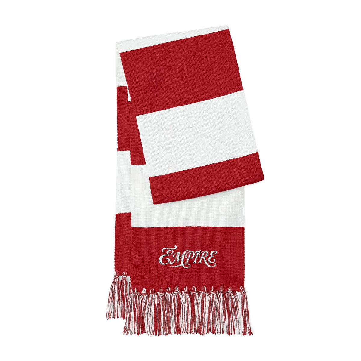 EMPIRE Women's Embroidered Fringed Scarf — Team Spirit