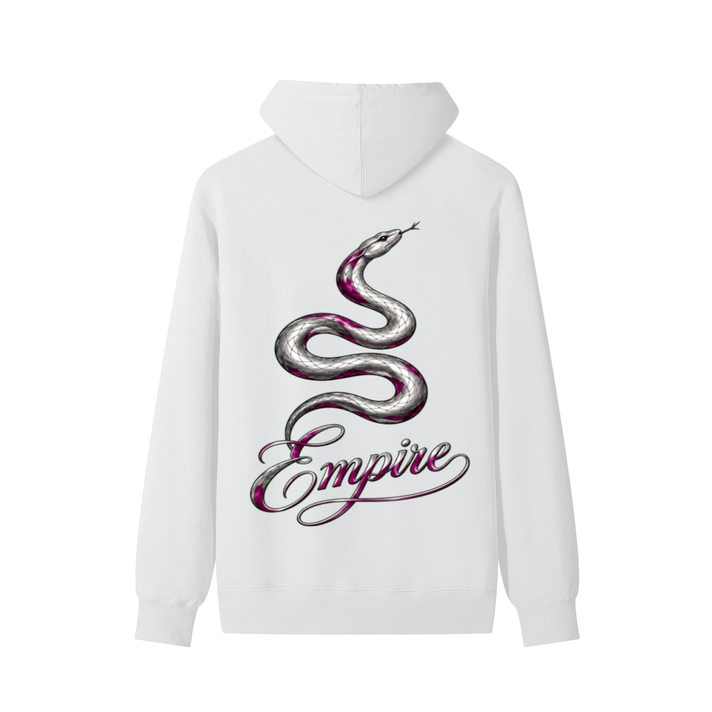 EMPIRE Women's Cotton Hoodie — Empire Purple Silver Snake