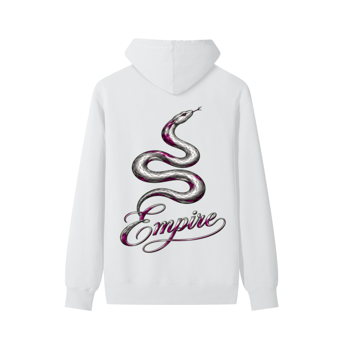 EMPIRE Women's Cotton Hoodie — Empire Purple Silver Snake