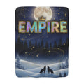 EMPIRE Sherpa Fleece Blanket — Moonlit Wolves Winter
