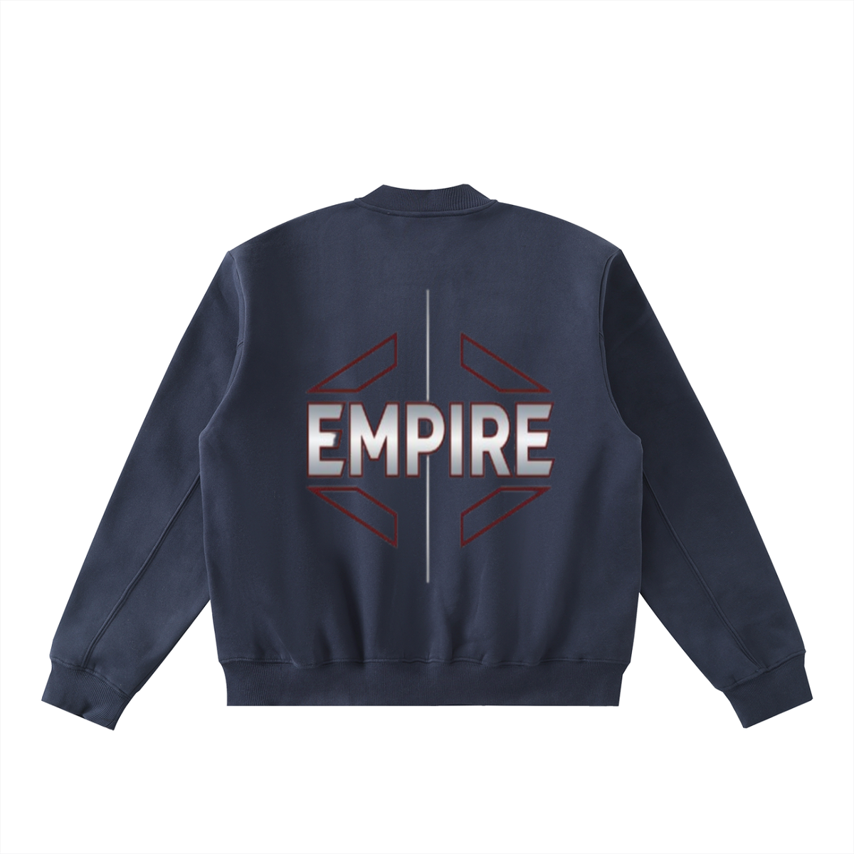 EMPIRE Men’s Fleece Zip-Up Varsity Jacket — Axis Crest