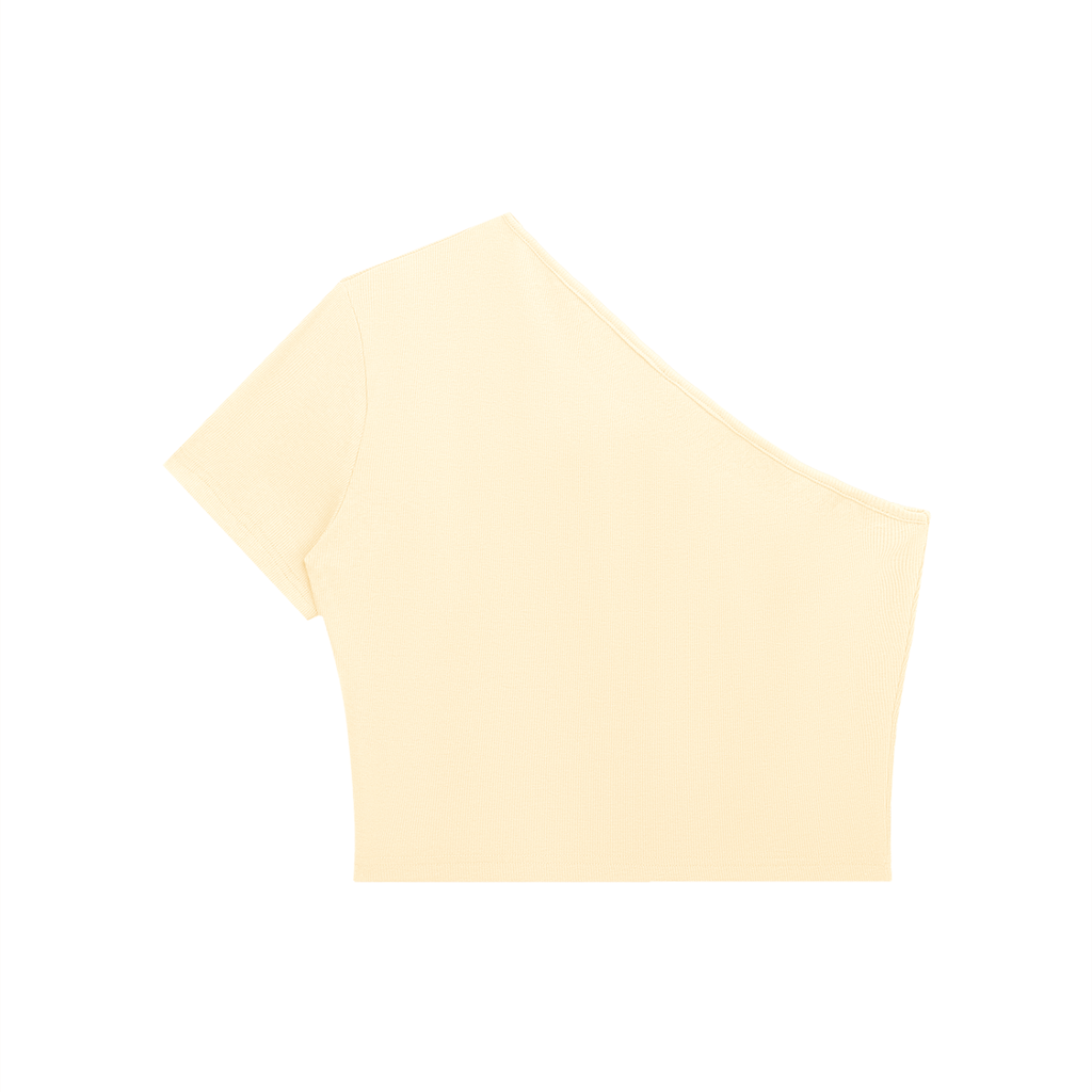 EMPIRE One-Shoulder Crop T-Shirt — Premium Women's Streetwear
