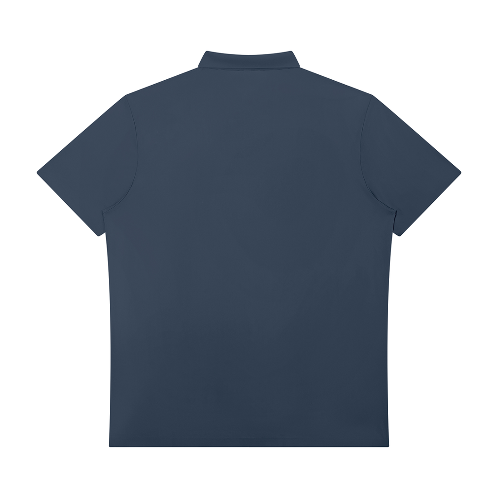 EMPIRE Men’s Quarter-Zip Performance Polo Shirt — Gold Crown Signature