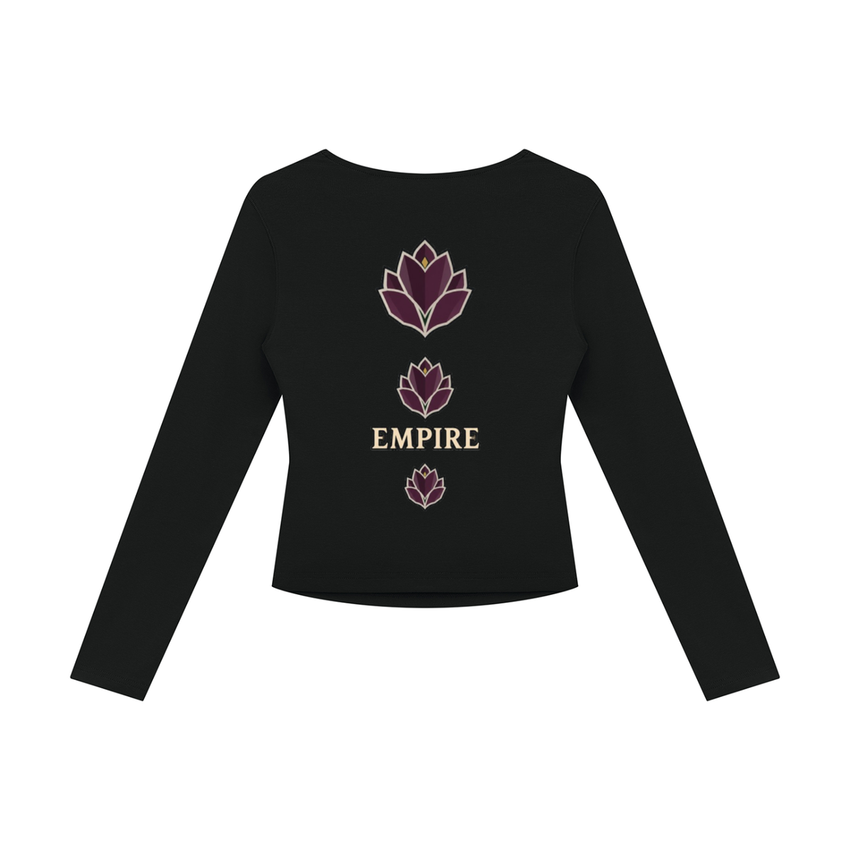 EMPIRE Women's Ruched Square-Neck Top — Empire Onyx Bloom