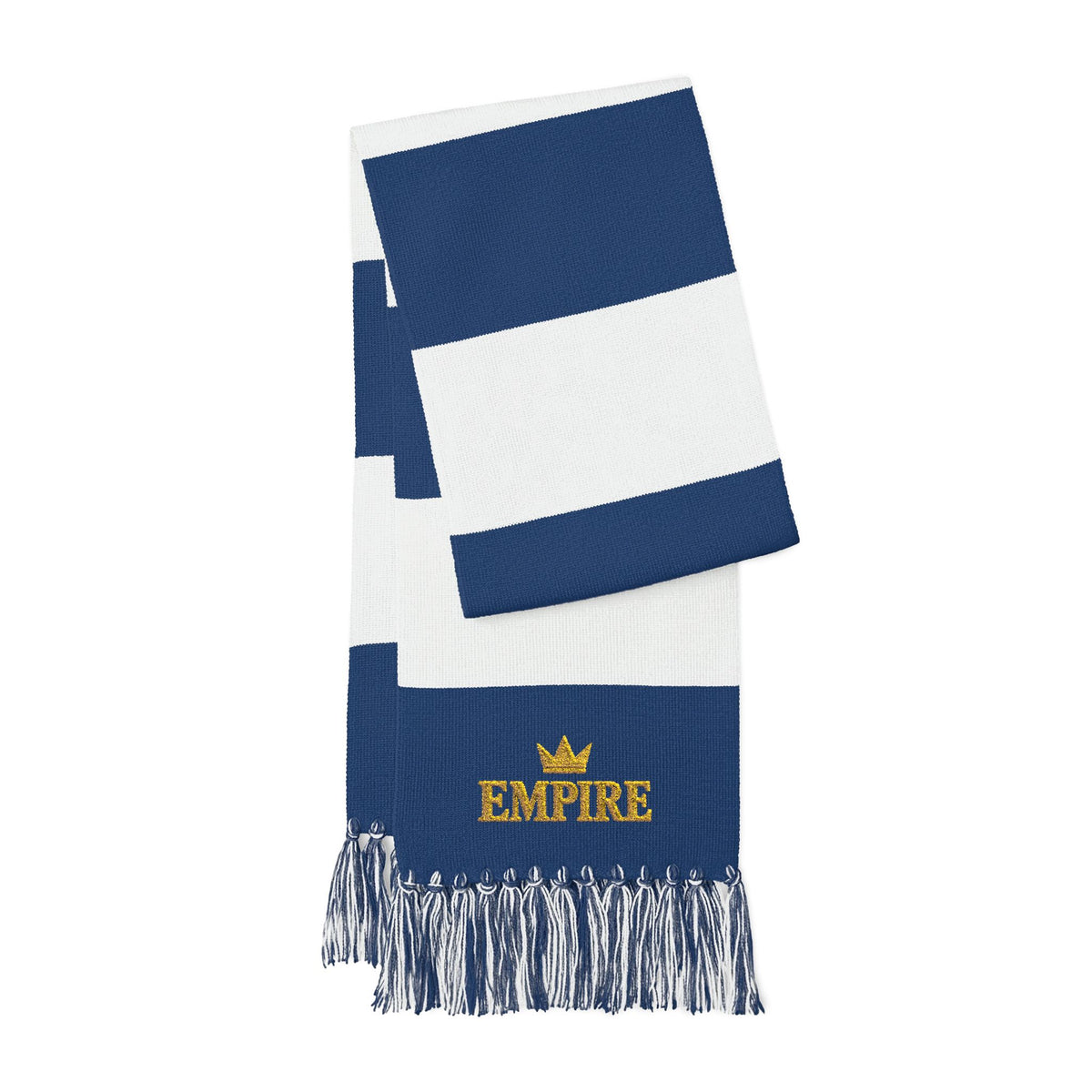 EMPIRE Men's Fringed Scarf — Empire gold crown