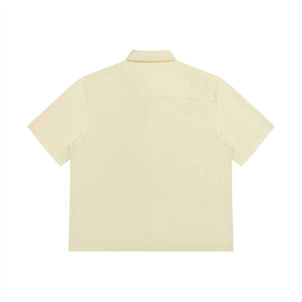 EMPIRE Men’s Boxy Patch-Pocket Short-Sleeve Shirt — Empire Gold
