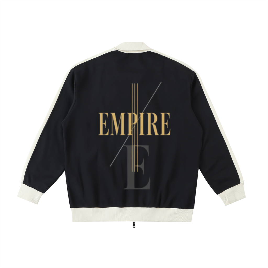 Empire Contrast Trim Stand Collar Jacket men - Imperial structure lines