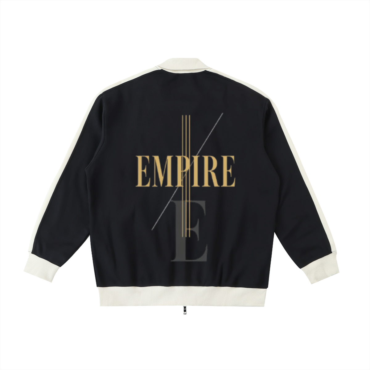 Empire Contrast Trim Stand Collar Jacket men - Imperial structure lines
