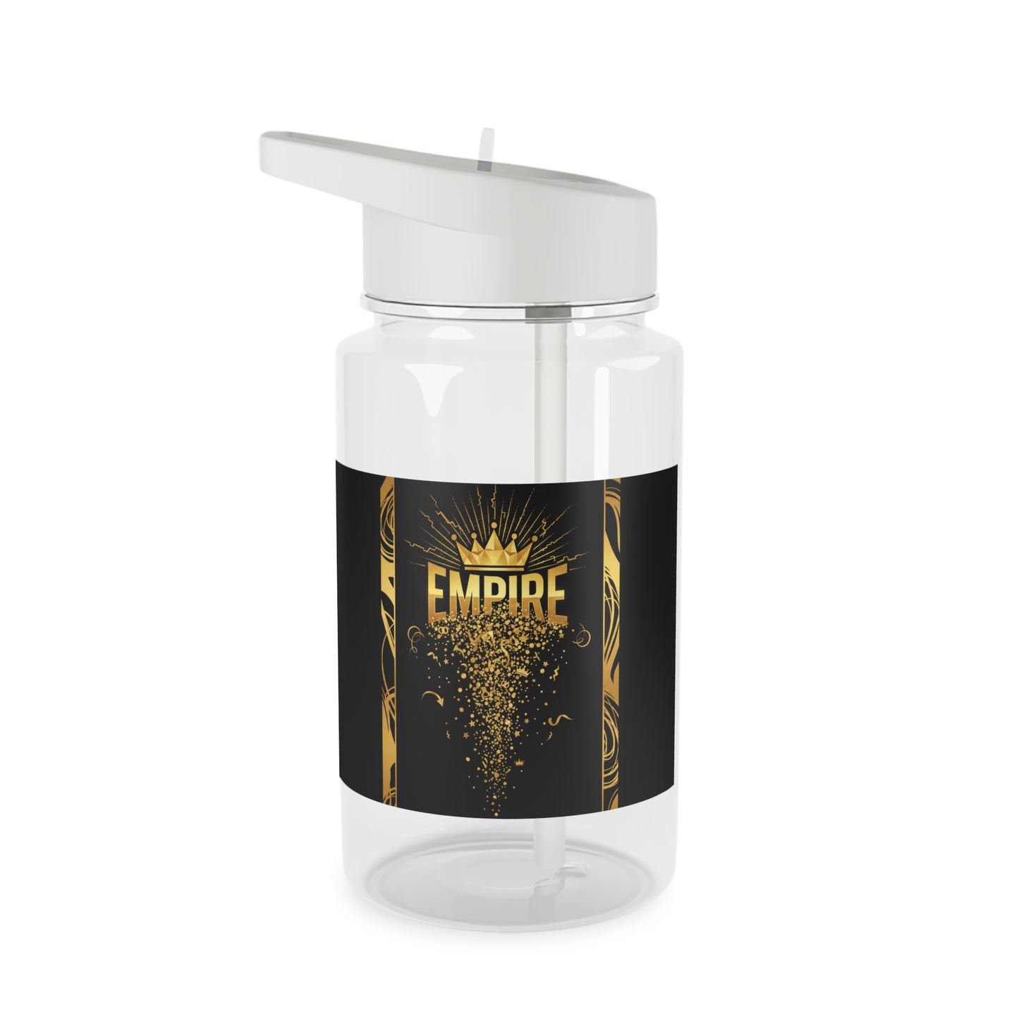 Tritan Water Bottle with Crown Design — 16.9oz BPA-Free