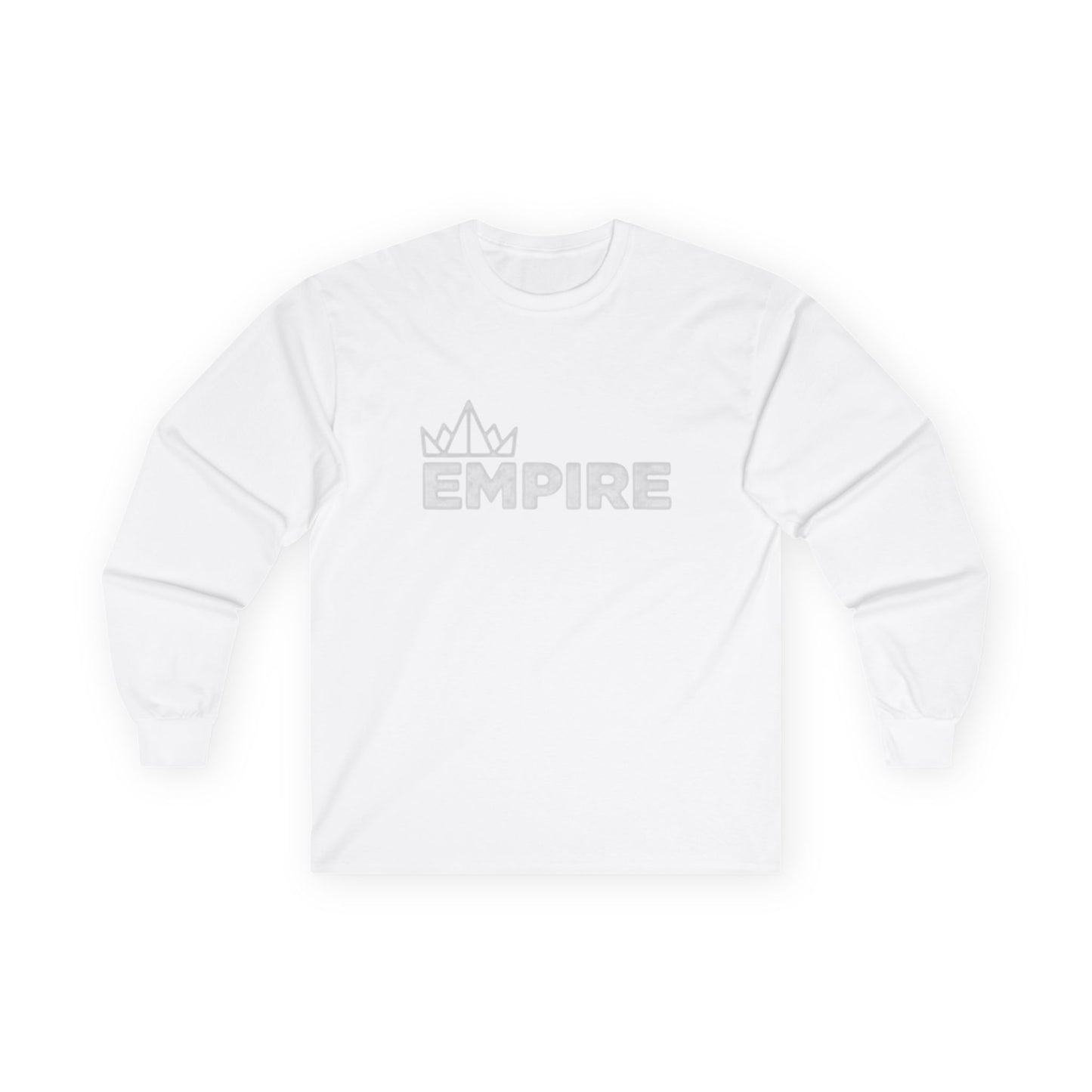 EMPIRE Crown Long Sleeve Tee — Premium Men's Cotton Shirt