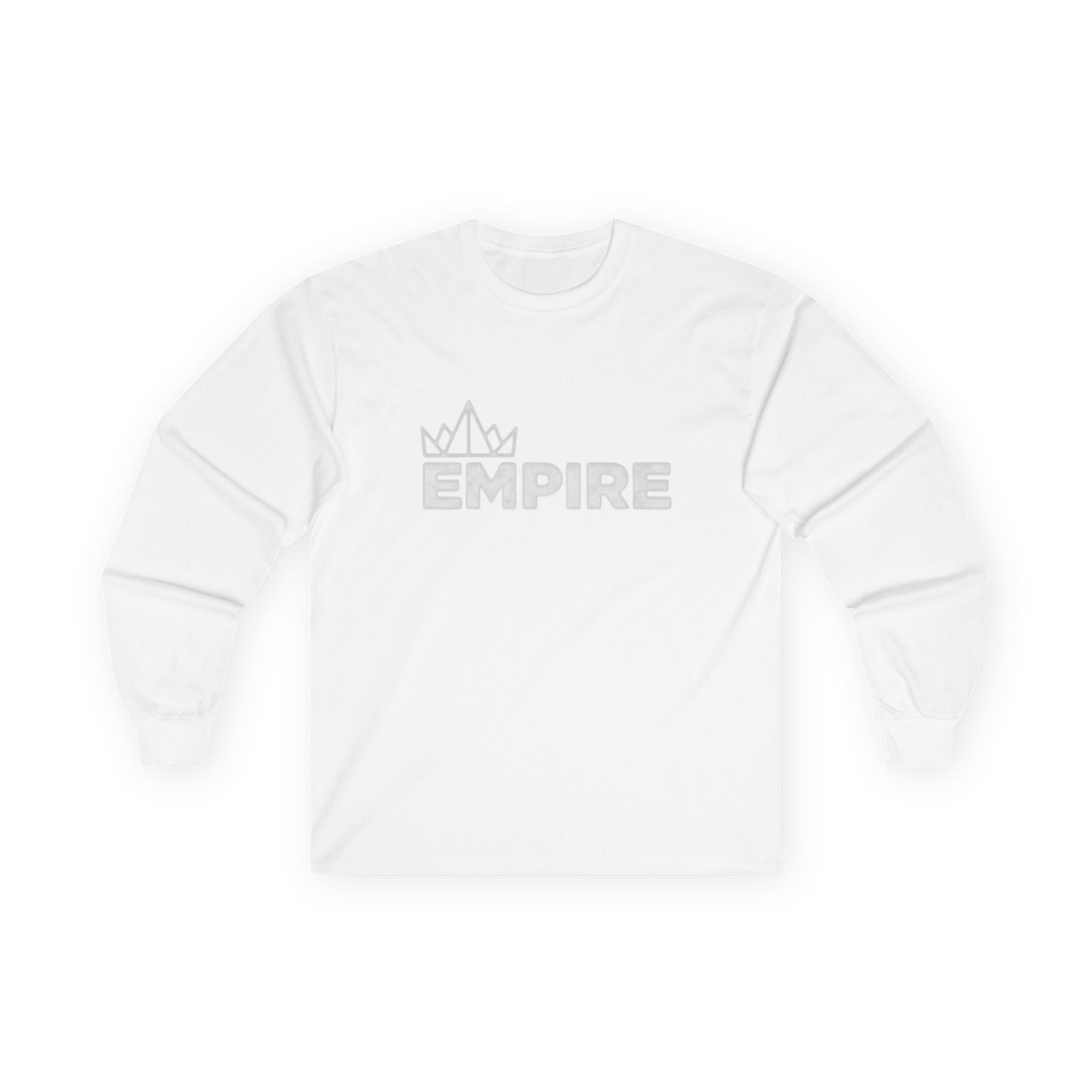 EMPIRE Crown Long Sleeve Tee — Premium Men's Cotton Shirt