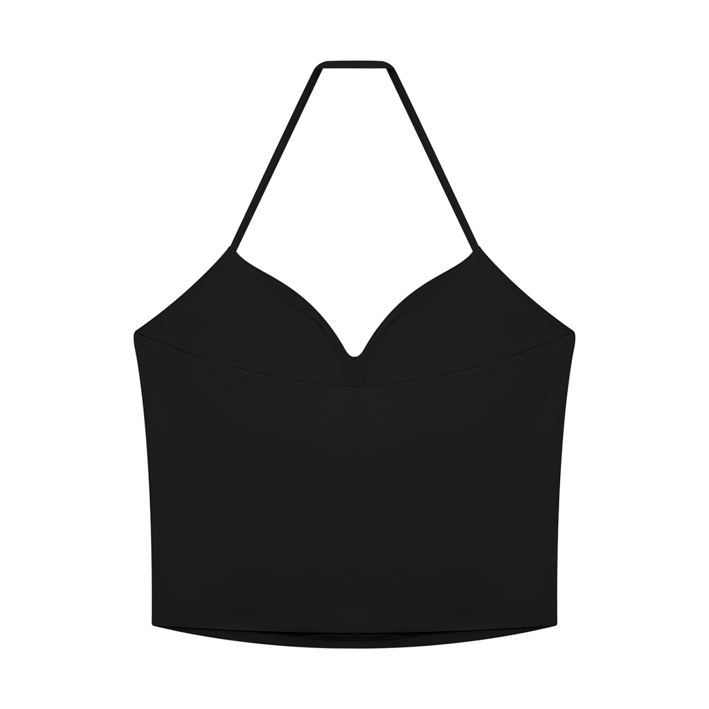 EMPIRE Women's Ruched Halter Crop Top — Empire Ornamental Arrow
