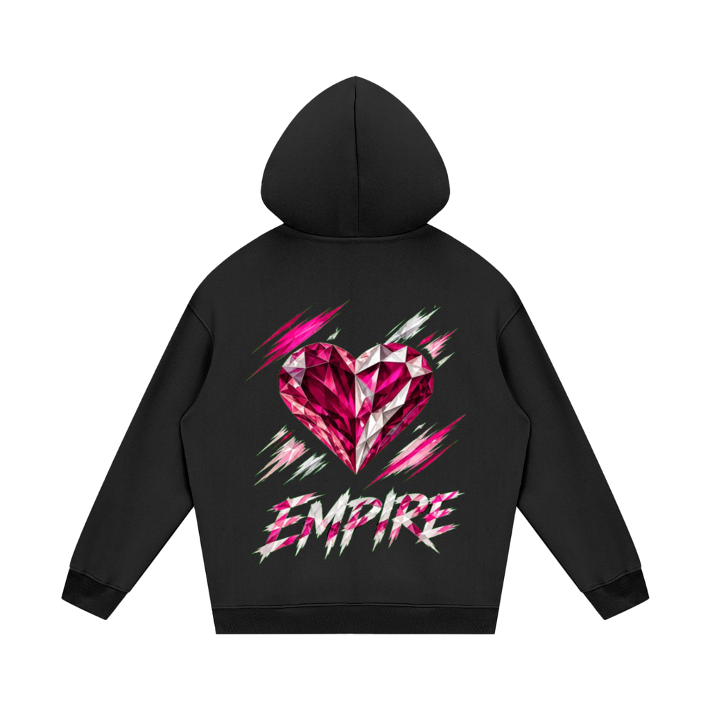 EMPIRE Women's Heavyweight Fleece Hoodie — Empire Garnet Rush