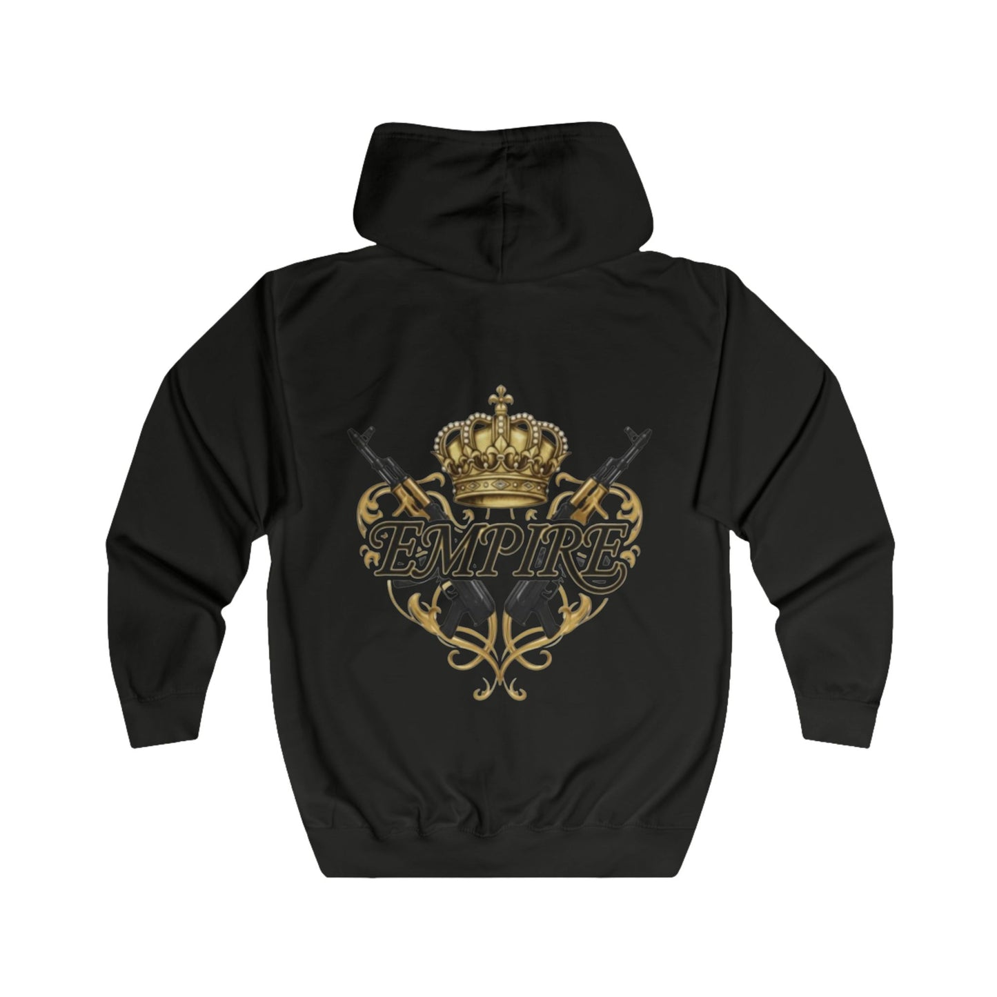 EMPIRE Royal Arms Full Zip Hoodie — Premium Men's Luxury Streetwear