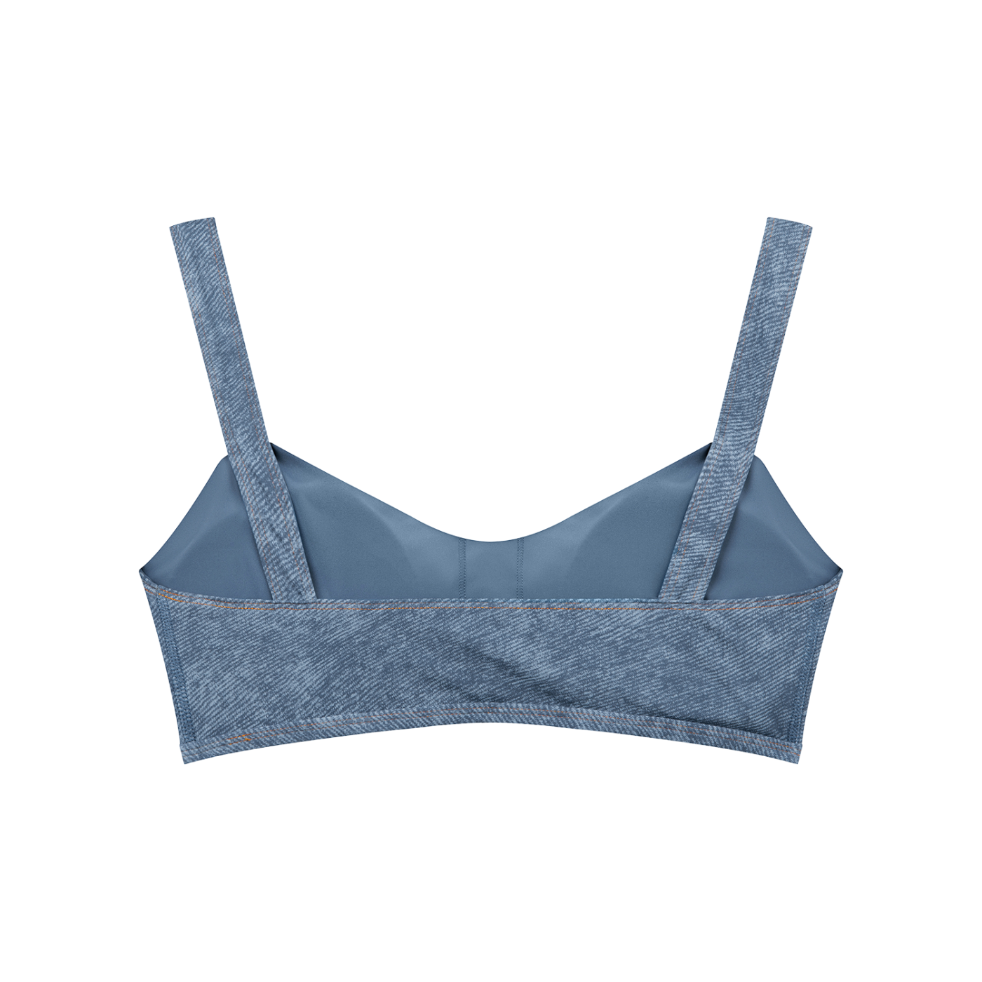 EMPIRE Faux Denim Sports Bra — Premium Women's Activewear