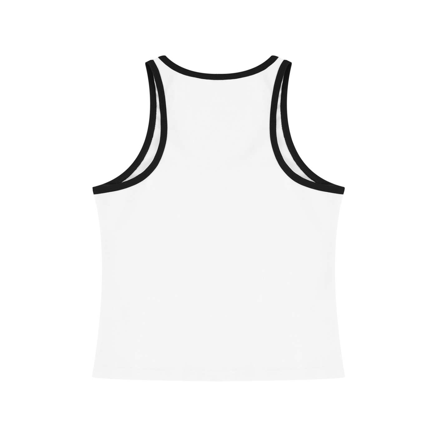 EMPIRE Color Block Cropped Tank Top — Bold Contrast
