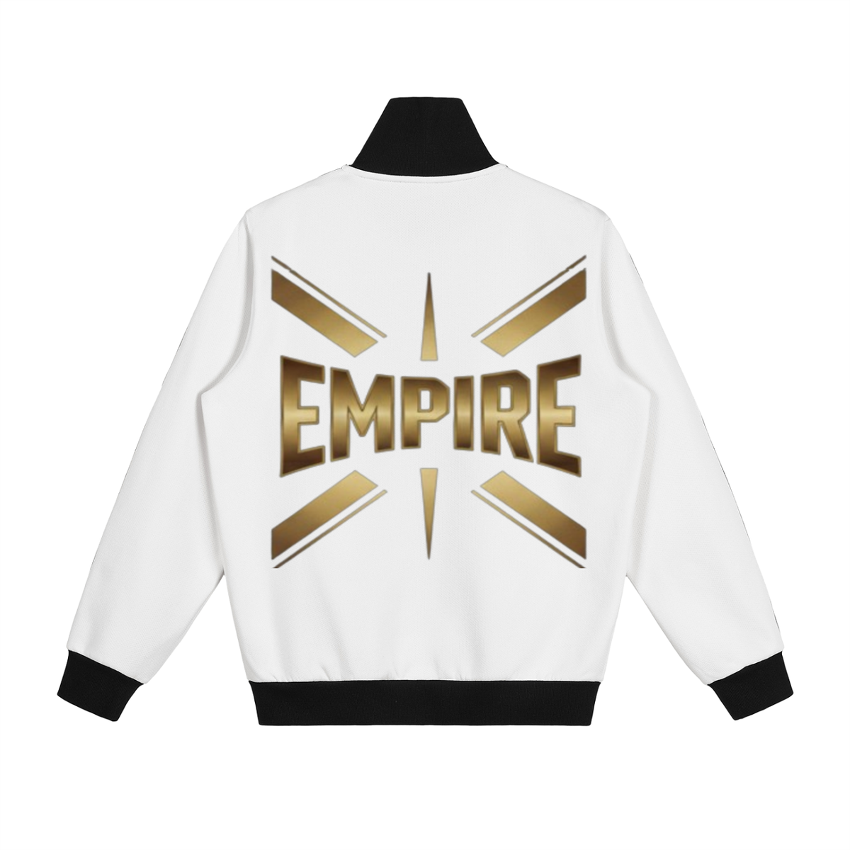 EMPIRE Men’s Contrast Side-Stripe Fleece Track Jacket — Track Signature