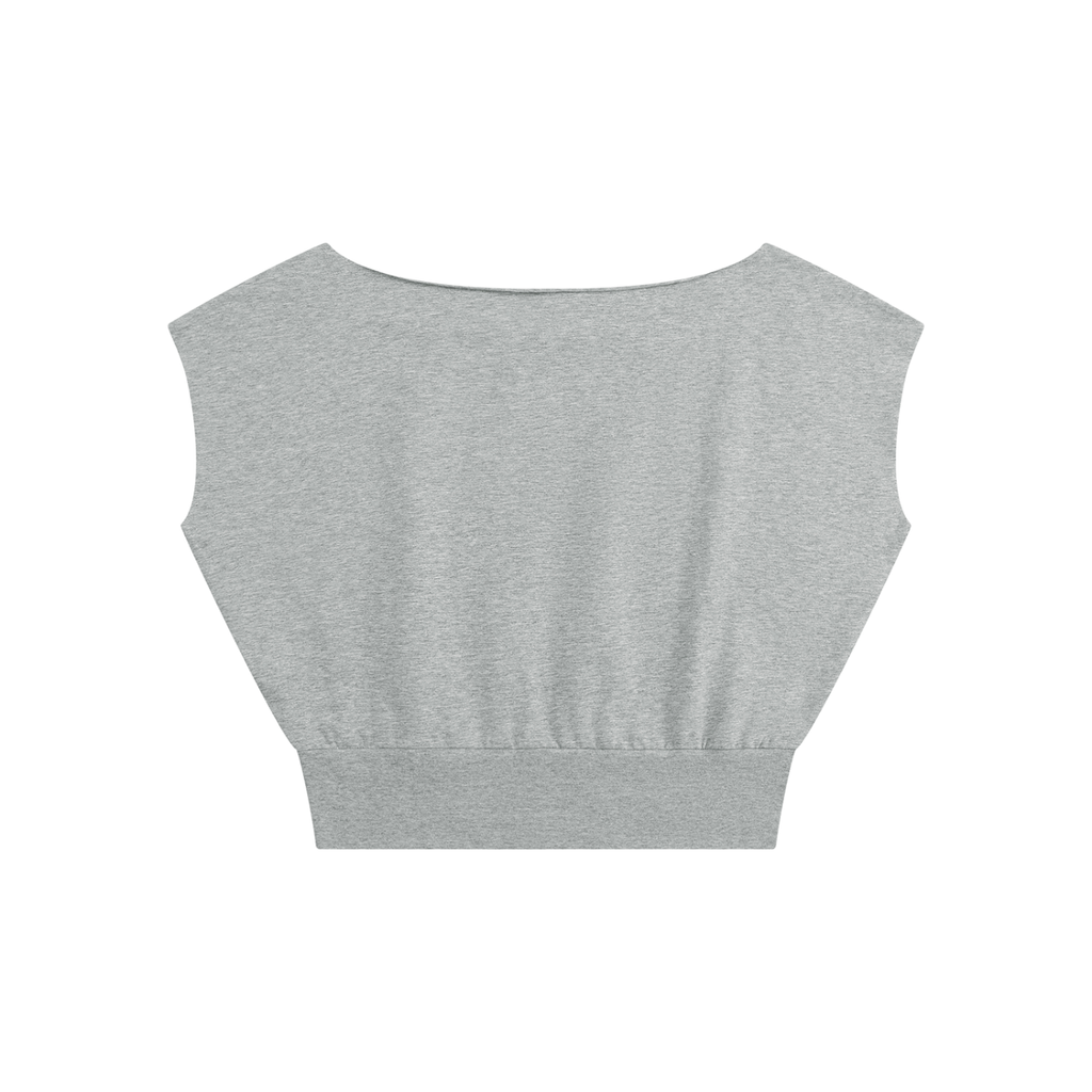 EMPIRE Women's Raw-Edge Crop Top — Flower Signature