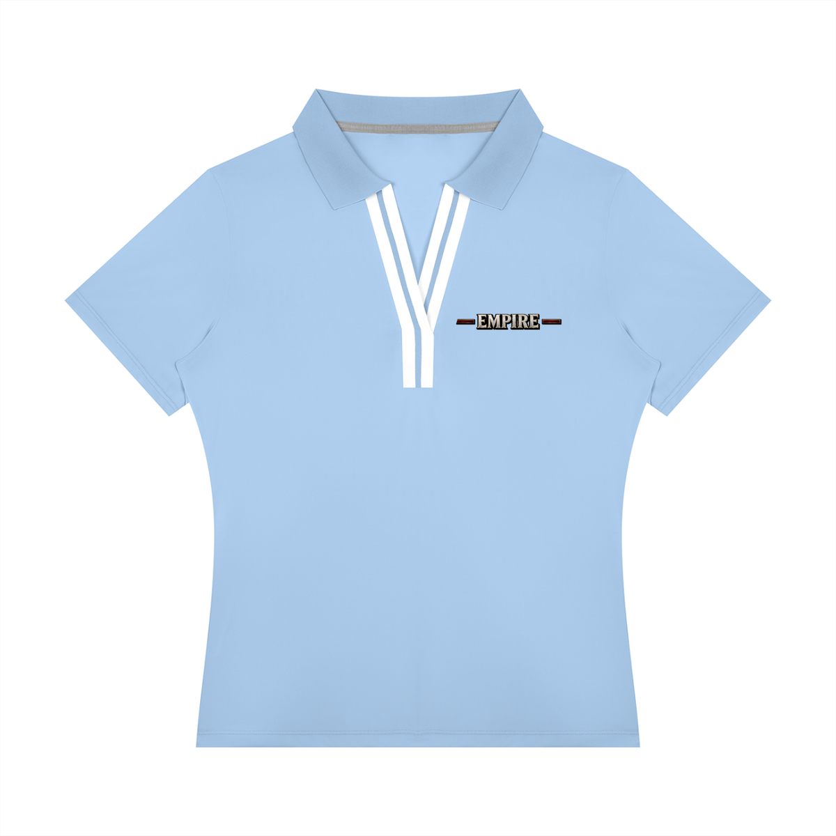EMPIRE Women's Colour-Block Short-Sleeve Polo — Empire Crimson Phoenix