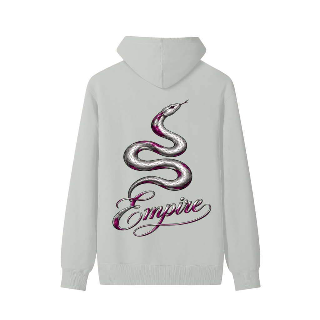 EMPIRE Women's Cotton Hoodie — Empire Purple Silver Snake