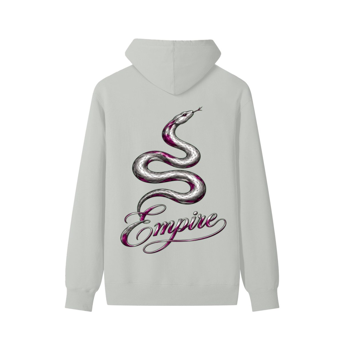 EMPIRE Women's Cotton Hoodie — Empire Purple Silver Snake