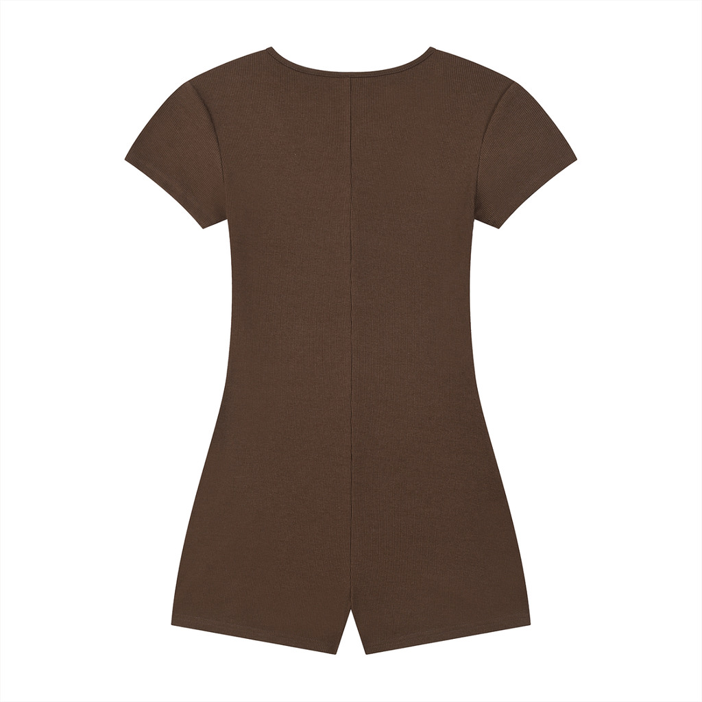 EMPIRE Cape Tie-Waist Romper — Draped Authority