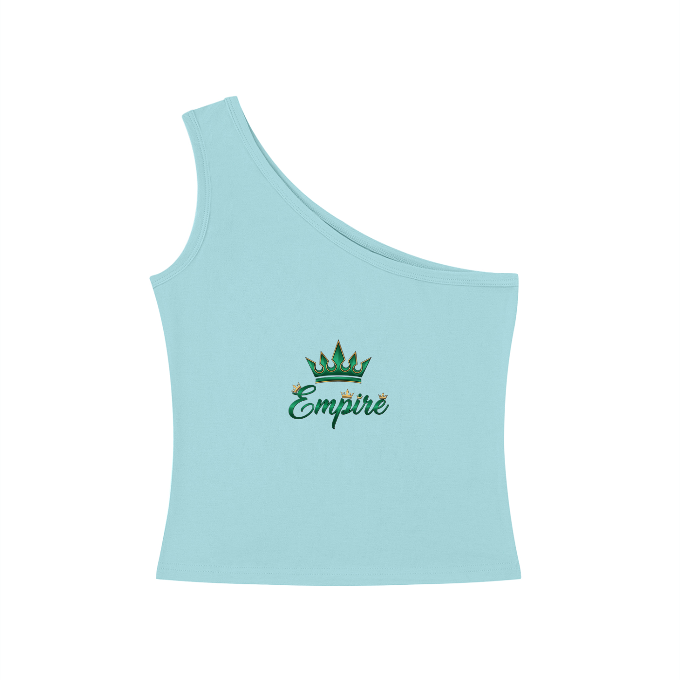 EMPIRE One-Shoulder Crop Top — Asymmetric Edge