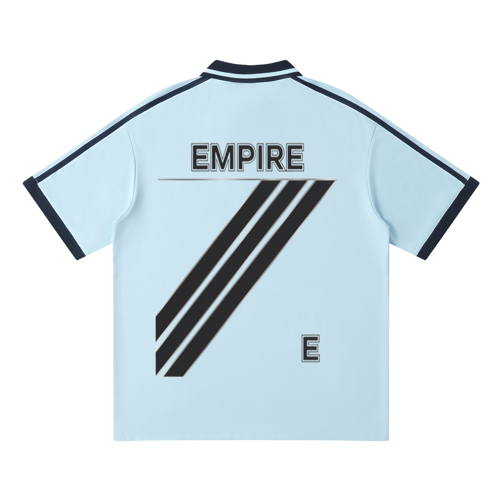 EMPIRE Men’s Contrast-Piping Raglan Polo Shirt — Apex Polo