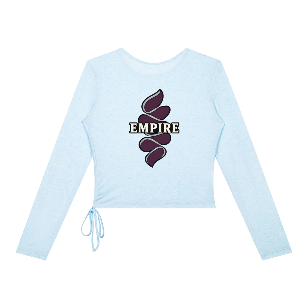 EMPIRE Women's Ruched Long-Sleeve Top — Empire Halo Petals